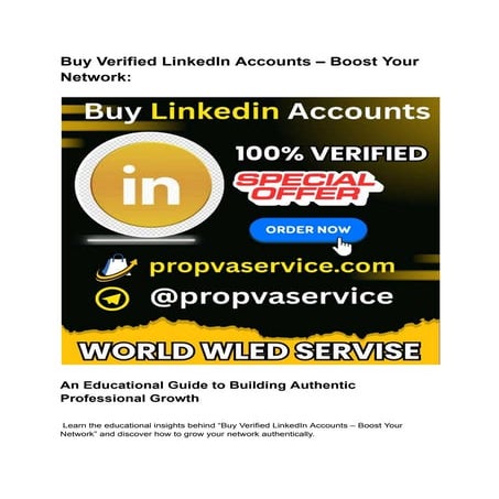 Buy LinkedIn Accounts 100% Boost Your Professional Network.pdf