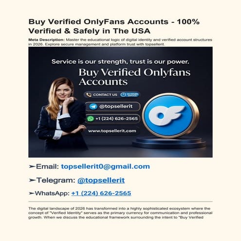 Mastering Verified OnlyFans Accounts: Digital Identity & Security in ...