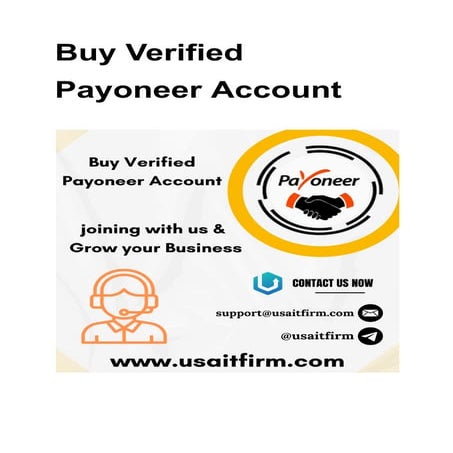 Buy Verified Payoneer Account - 100% Satisfaction Guaranteed