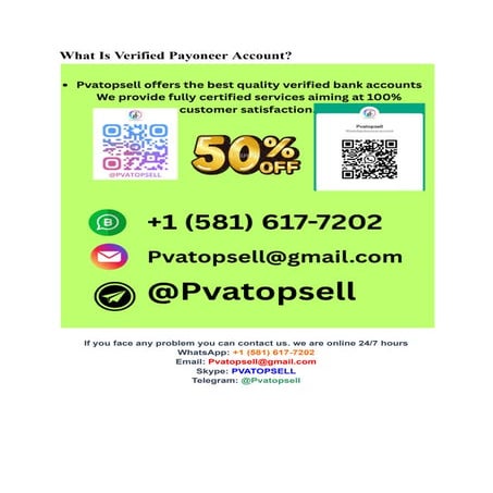 Buy Verified Payoneer Account – 100% Best With All Documents.pdf