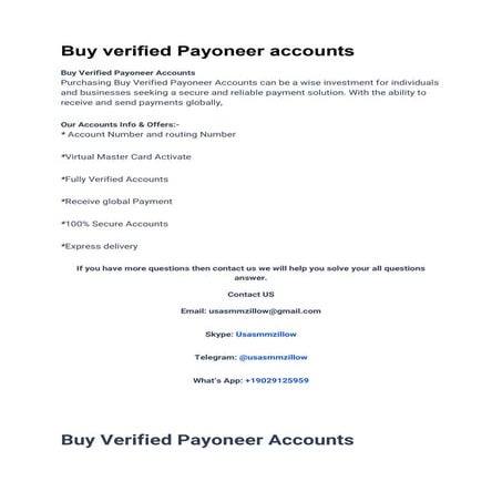 How to Buy Verified Payoneer Account in 5 Easy Steps
