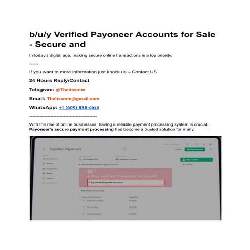 Buy Verified Payoneer Accounts for Sale - Secure and.pdf