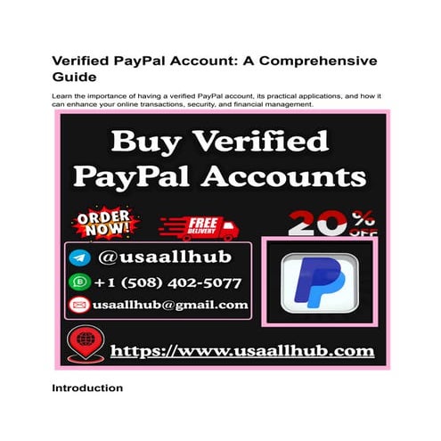buy verified paypal account                                                  ...
