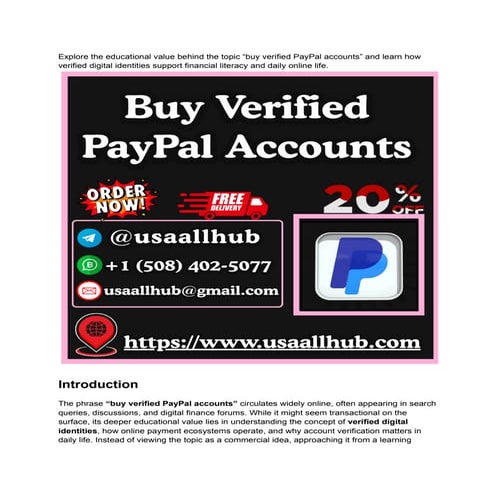 buy verified paypal account                      .