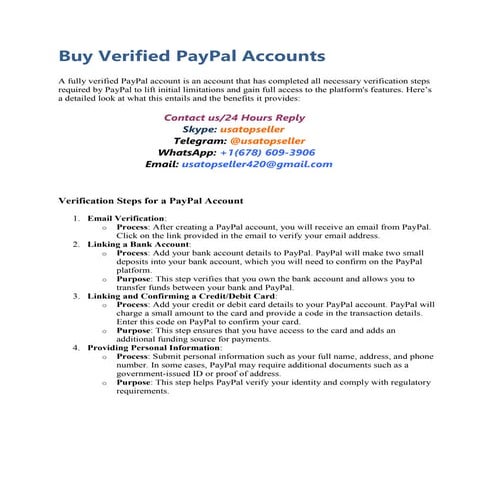 3.0 Online Shop To Buy Verified PayPal Accounts For Sale