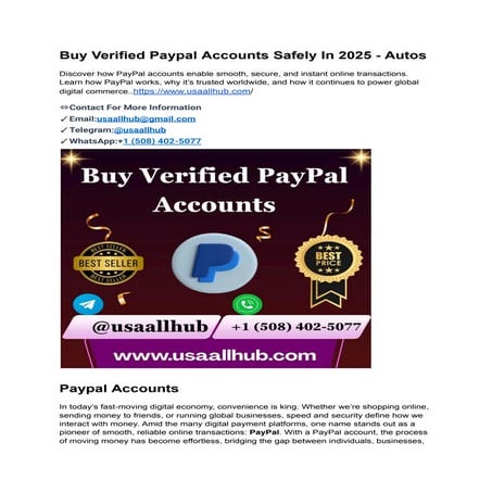 Buy Verified Paypal Accounts Safely In 2025 - Autos.pdf