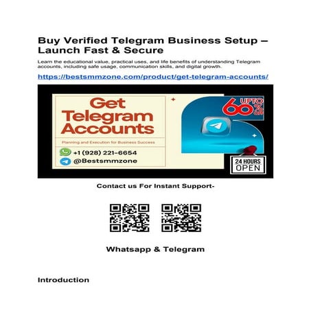 Buy Verified Telegram Business Setup – Launch Fast & Secure.docx