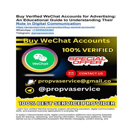 How to buy WeChat accounts 2026 Verified & Safe.pdf
