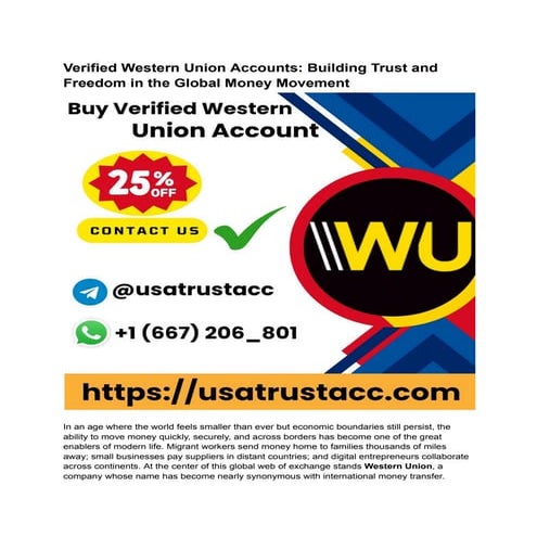 Buy Verified Western Union Accounts 2025.pdf