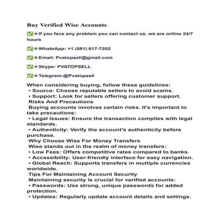 Buy Verified Wise Accounts.pddvddvdvdvdvd