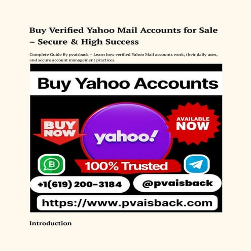 High-Quality Yahoo Accounts for Business Verification.pdf