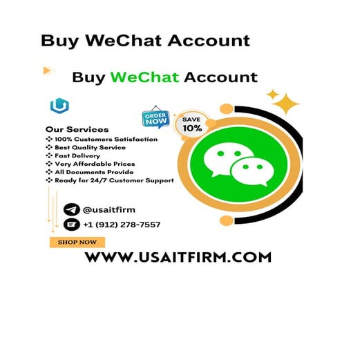 Buy WeChat Account - USA, UK, CA and other countries