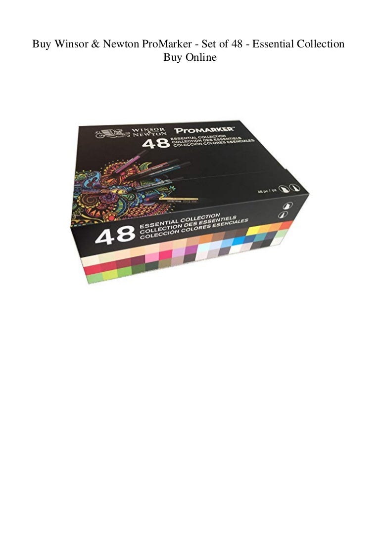 Essential Collection Winsor /& Newton ProMarker Set of 48