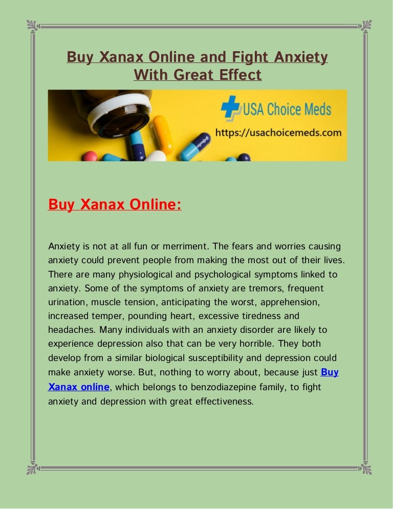 Xanax 1mg yellow