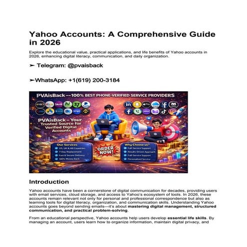 Buy Yahoo Accounts_ A Comprehensive Guide in 2026.docx