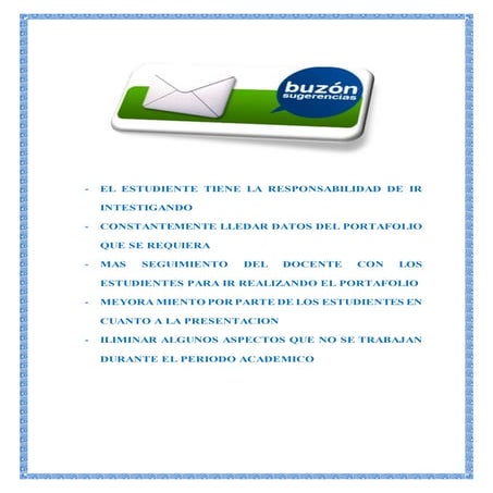 Buzon de sugerencias