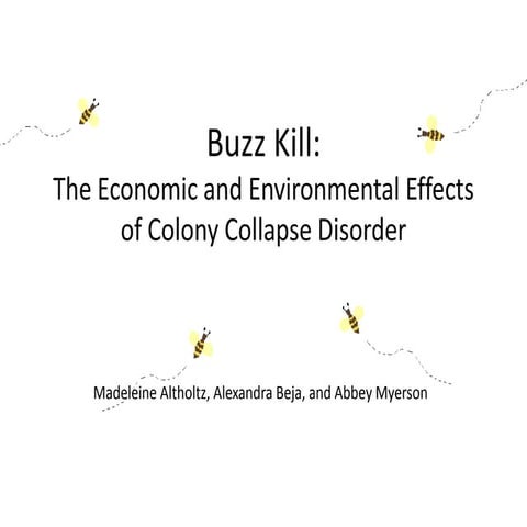 Buzz Kill: The Economic and Environmental Effects of Colony Collapse Disorder