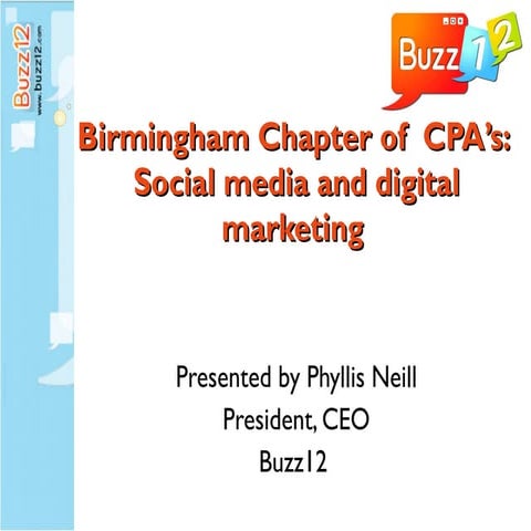 Buzz12 social media and marketing for cpa's