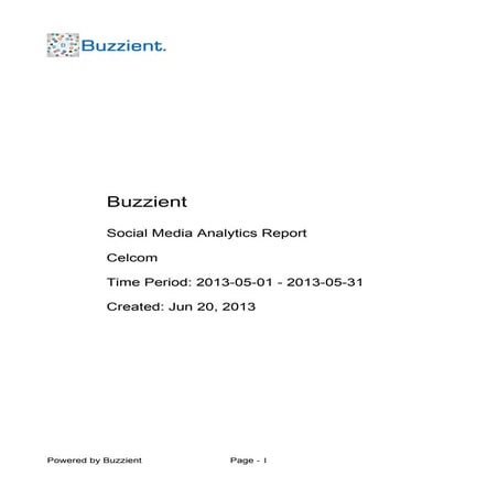 Buzzient social media analytics report asia telco-2013-06-20