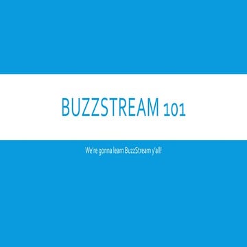 BuzzStream 101
