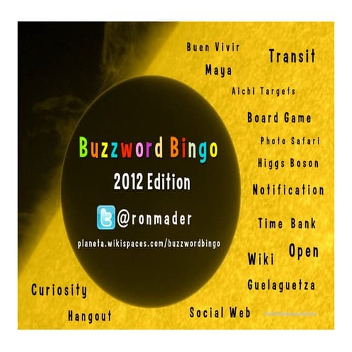 Buzzword Bingo 2012