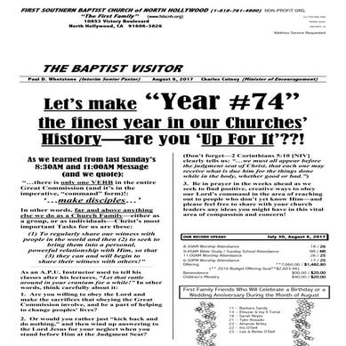 The Baptist Visitor, 08-08-2017