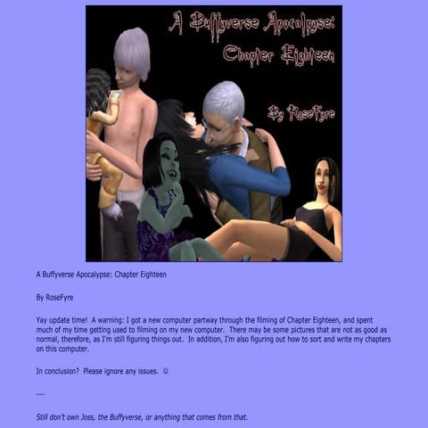 A Buffyverse Apocalypse: Chapter Eighteen