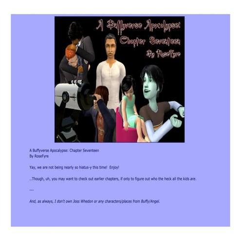 A Buffyverse Apocalypse: Chapter Seventeen