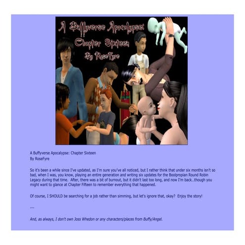 A Buffyverse Apocalypse: Chapter Sixteen
