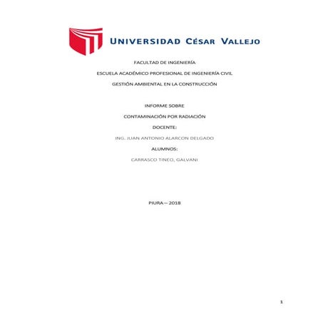 CONTAMINACIÓN POR RADIACIÓN