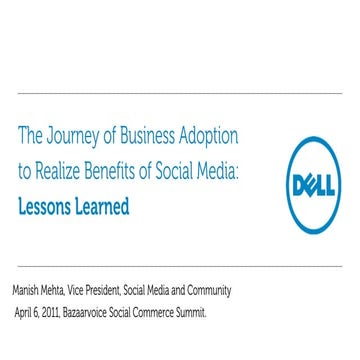 The Journey of Business Adoption to Realize Benefits of Social Media