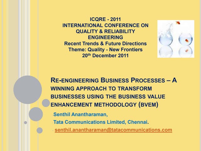 Business Value Enhancement Methodology