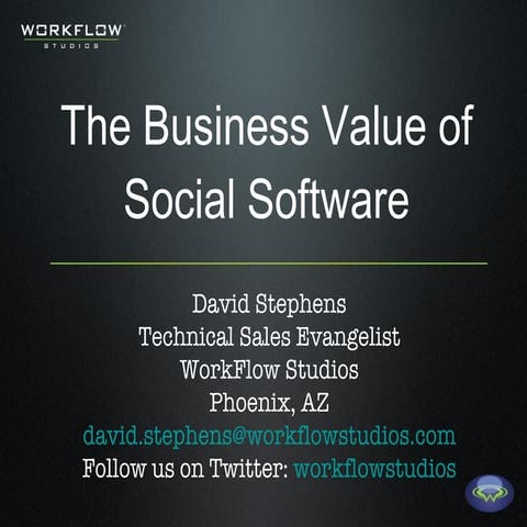 The Business Value of Social Software