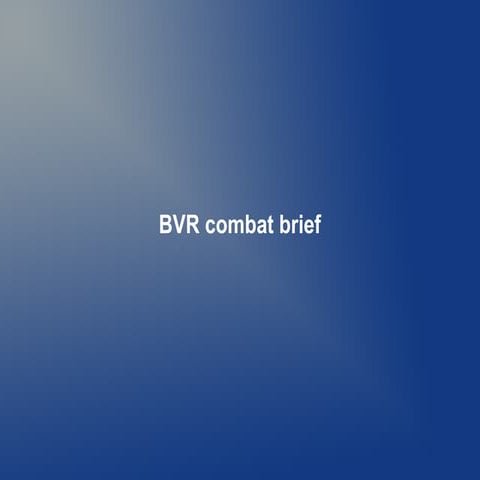 BVR combat brief