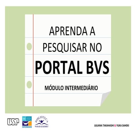 Aprenda a pesquisar no Portal BVS: módulo intermediário