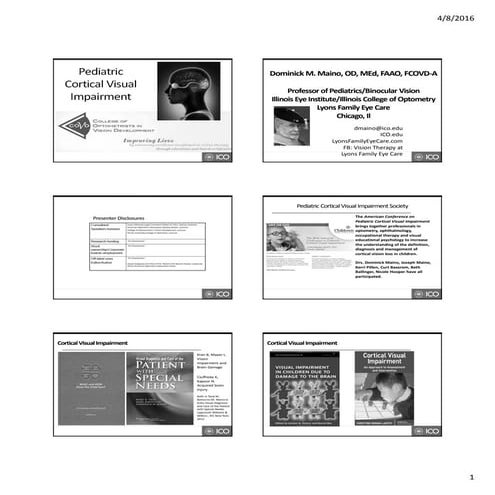 Pediatric Cortical Visual Impairment