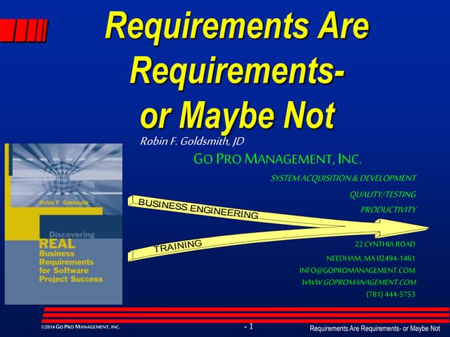 Requirements Are Requirements—or Maybe Not