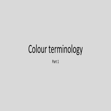Color terms