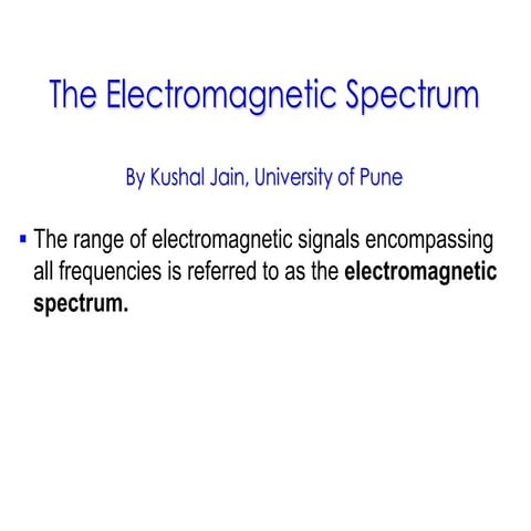 BW and spectrum | PPTX