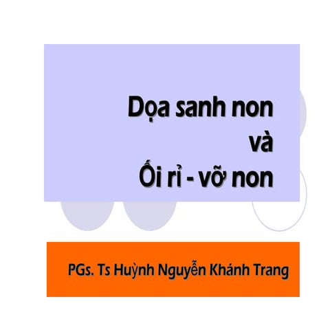 DỌA SANH NON