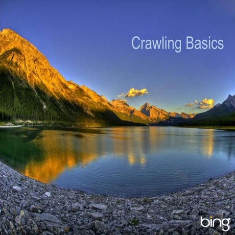 Bing Webmaster Tools Crawling Basics Webinar