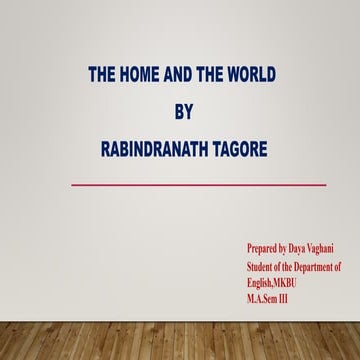 The home and the world