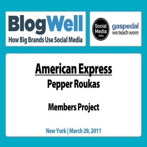 Case Study Amex | PPT