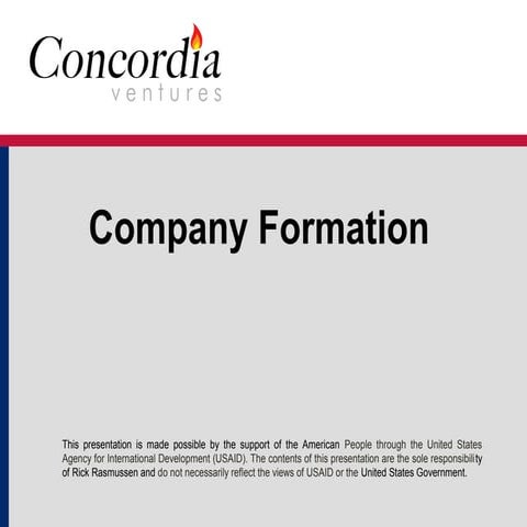 1.2 company formation