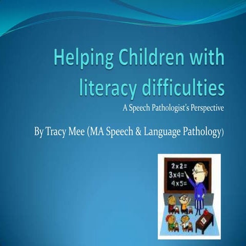 Bwsp Literacy Difficulties