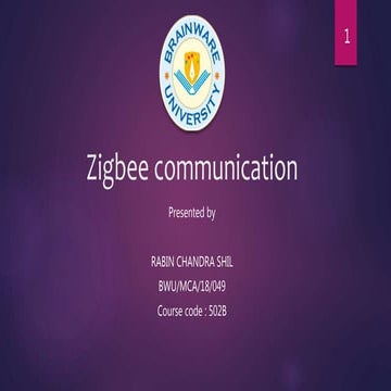 zigbee communication | PPTX