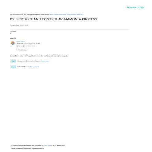 BY-PRODUCT AND CONTROL IN AMMONIA PROCESS.pdf