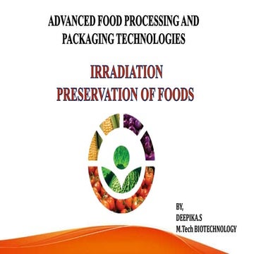 Irradiation preservation of food advancements