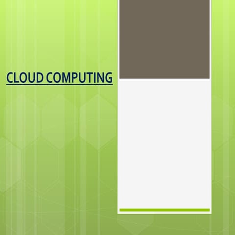 Cloud Computing | PPT