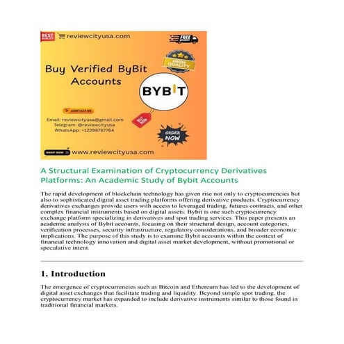 Where to Find Verified ByBit Accounts with Minimal Risk in 2026 | PDF